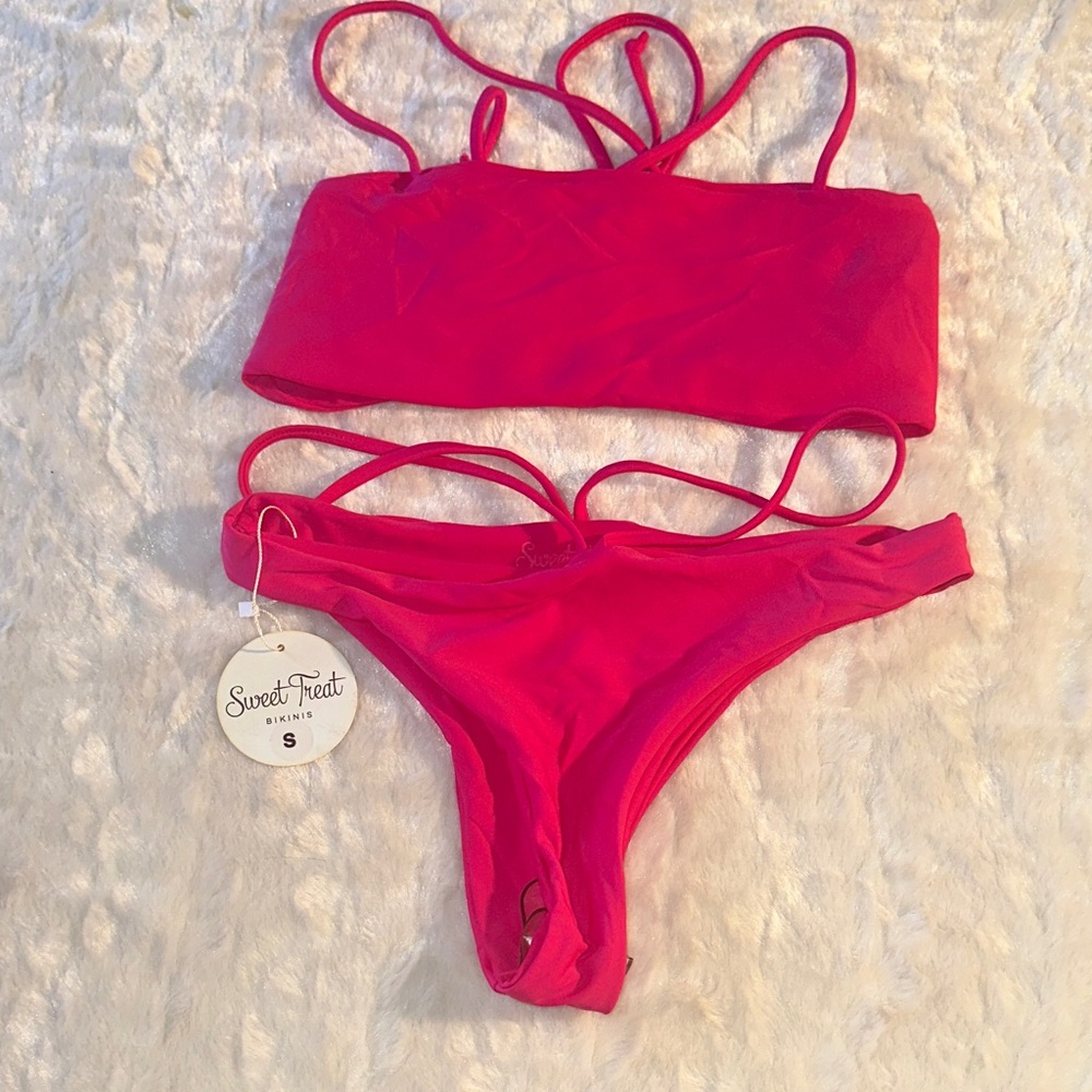 Vibrant Red Bikini Set